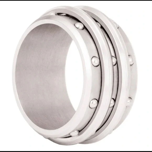 316L Stainless Steel Spinning Ring New With Tags